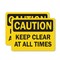 Signmission Keep Clear At All Times, 5 in W x Rectangle, Vinyl Decal OS-2PACK-CS-D-35-L-19193 - alternate 1